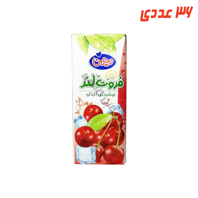 آبمیوه آلبالو پاکتی 200 میلی لیتر میهن