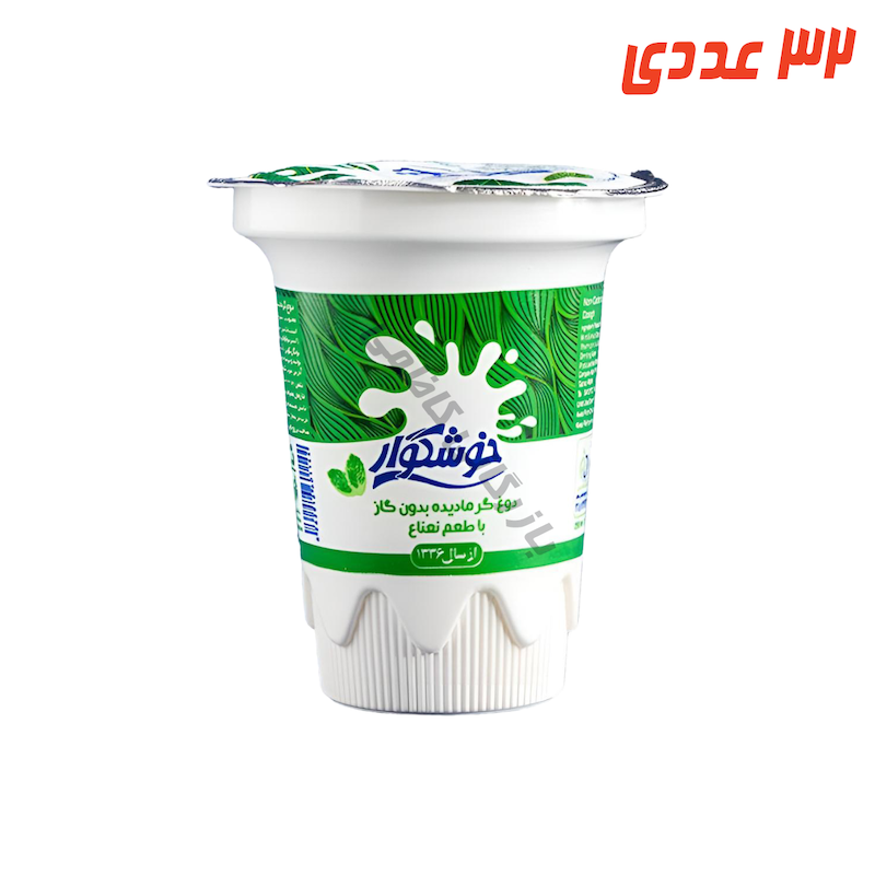 دوغ بدون گاز لیوانی 250 میلی لیتر خوشگوار