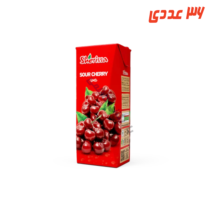 آبمیوه آلبالو پاکتی 200 میلی لیتر شریسا