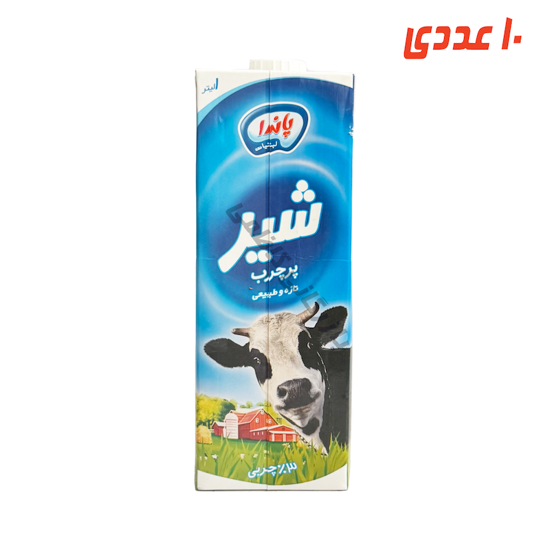 شیر پر چرب استریل پاکتی 1 لیتر پاندا