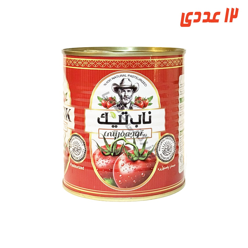 رب گوجه  فرنگی قوطی 800 گرم ناب تیک