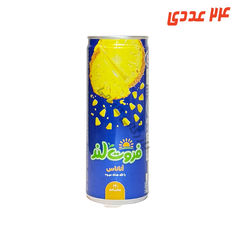 آبمیوه آناناس فروت لند قوطی 240 میلی لیتر میهن