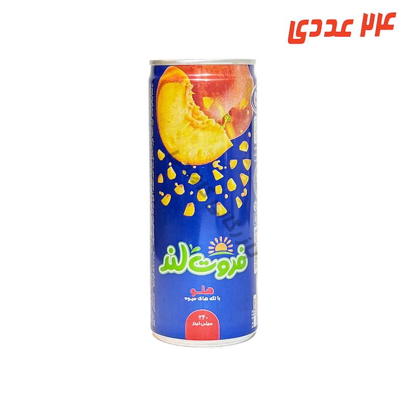 آبمیوه هلو فروت لند قوطی 240 میلی لیتر میهن