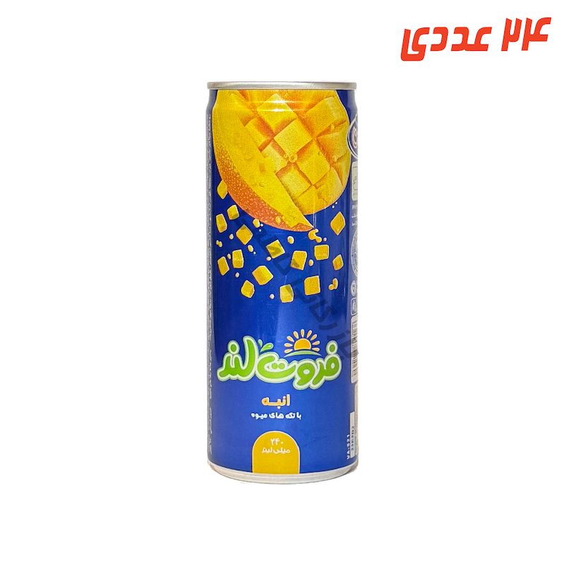 آبمیوه انبه فروت لند قوطی 240 میلی لیتر میهن