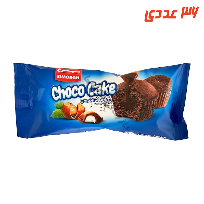 کیک دوقلو شکلاتی 60 گرمی سیمرغ