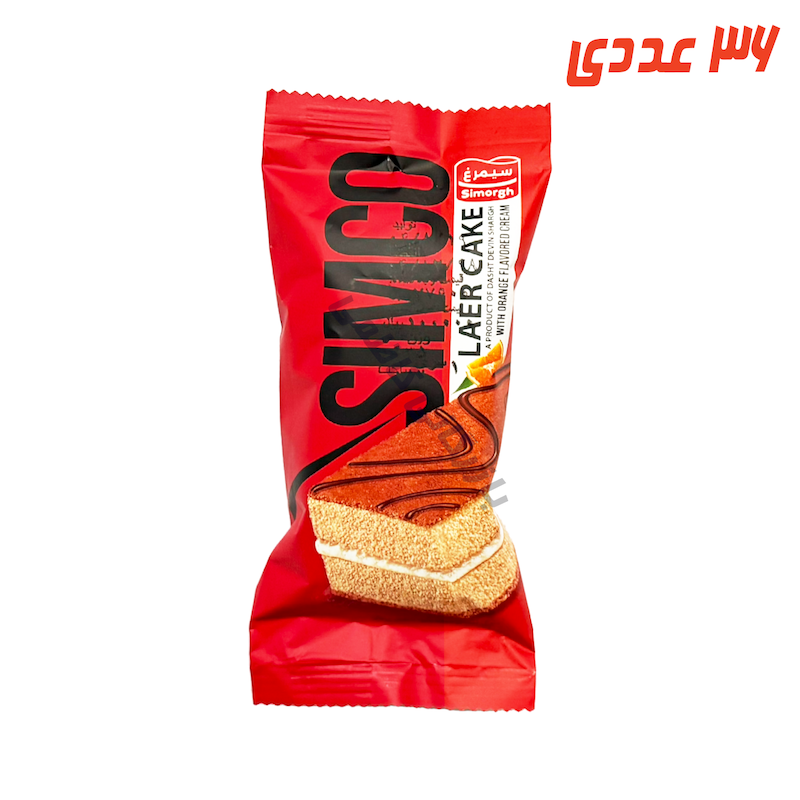 کیک تی تاب پرتقالی 35 گرم سیمرغ
