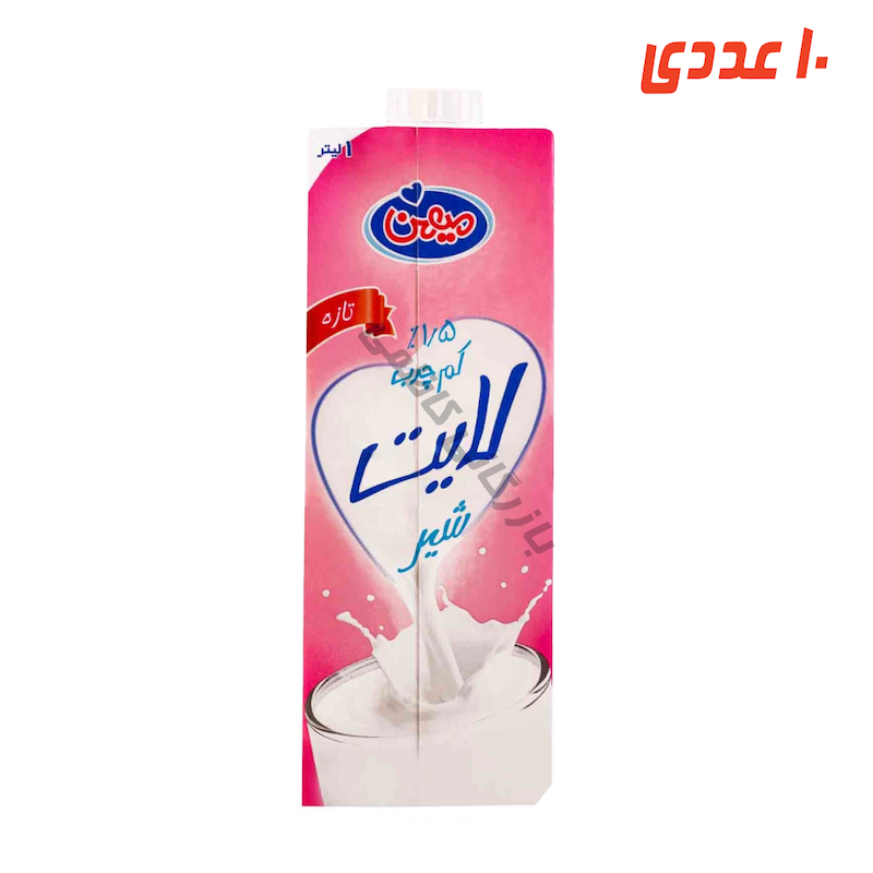 شیر کم چرب استریل پاکتی 1 لیتر میهن