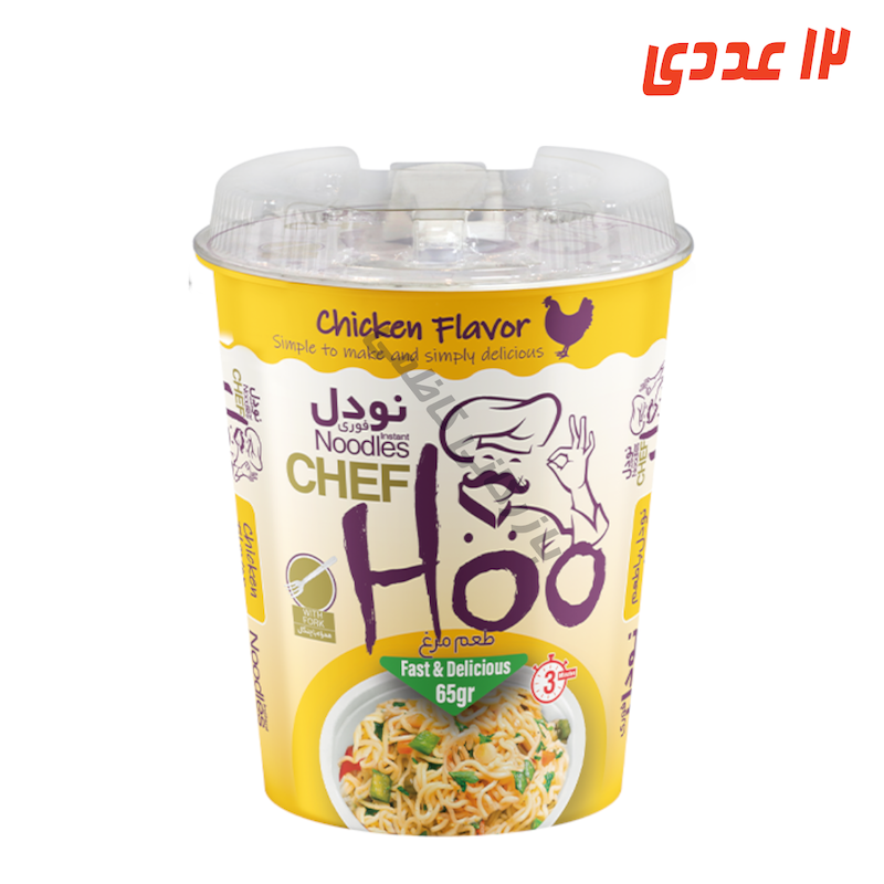 نودل لیوانی مرغ 65 گرم شف هو
