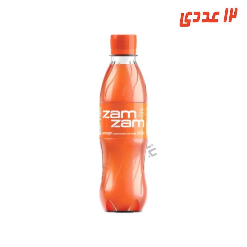 نوشابه پرتقالی بطری 300 میلی لیتر زم زم