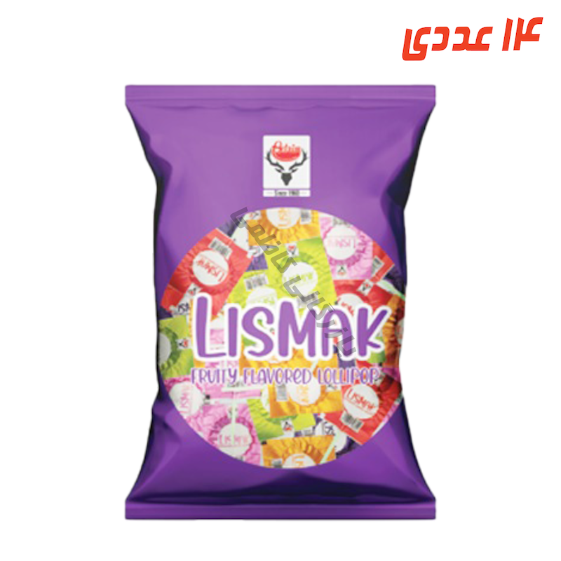 آبنبات چوبی میوه ای لیسمک متالایز 295 گرم آدرین