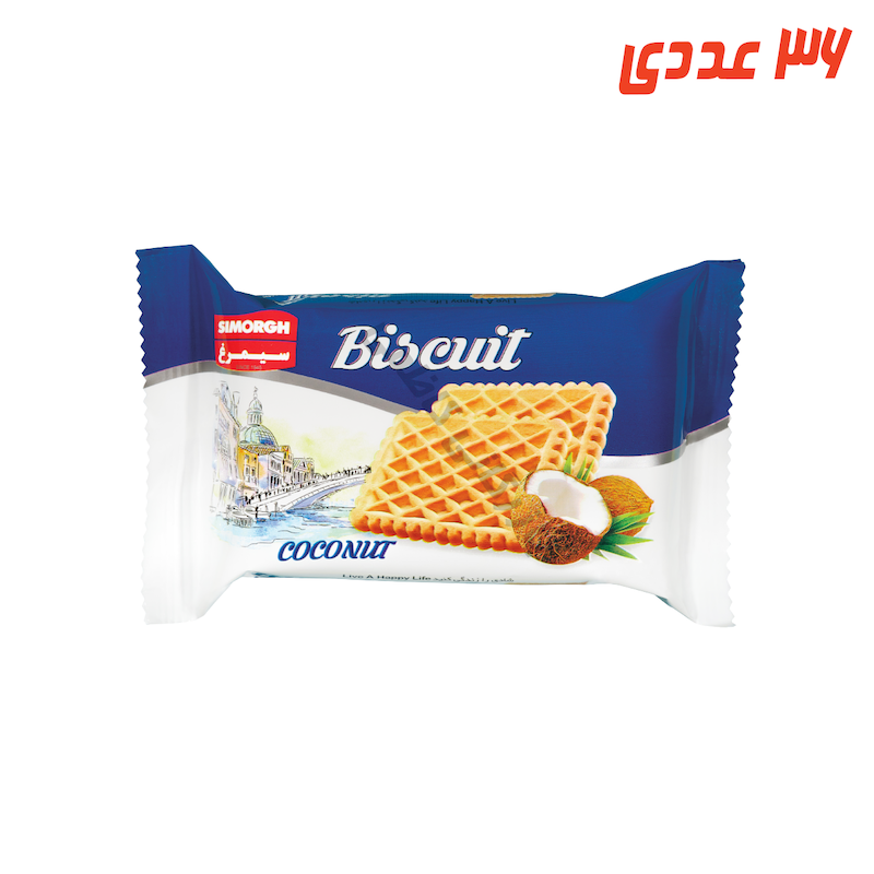 بیسکوییت چاشت 45 گرم سیمرغ ( 36 عددی )