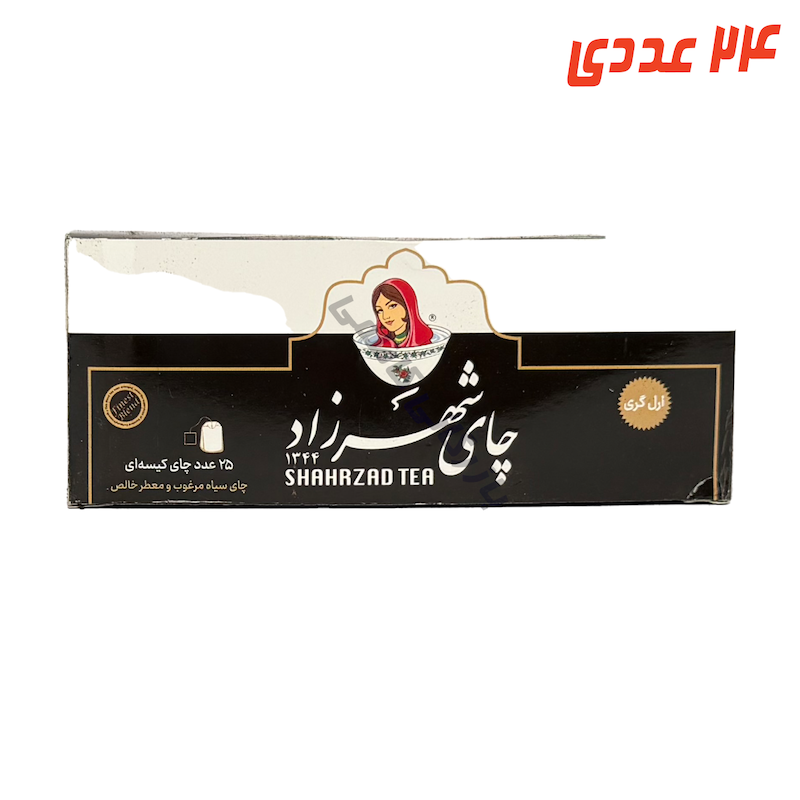 چای کیسه ای عطری  25 ساشه ای 24 عددی شهرزاد