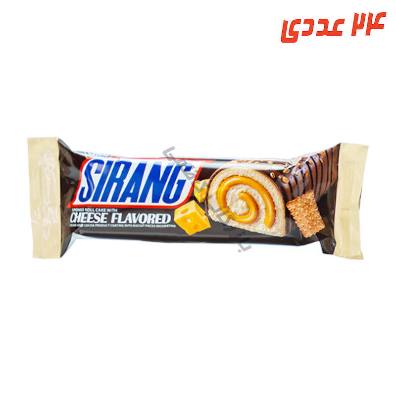 رولت چیز کیک با روکش کاکائو 55 گرم 24 عددی سیرنگ