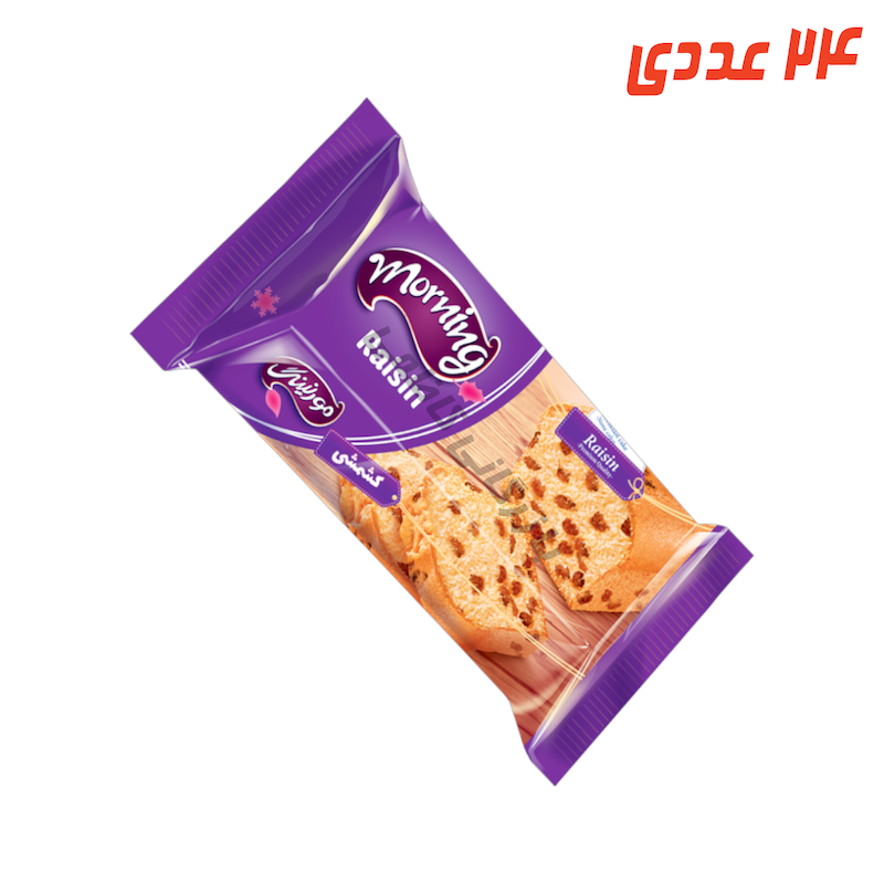 کیک صبحانه کشمشی 100 گرم شیرین عسل
