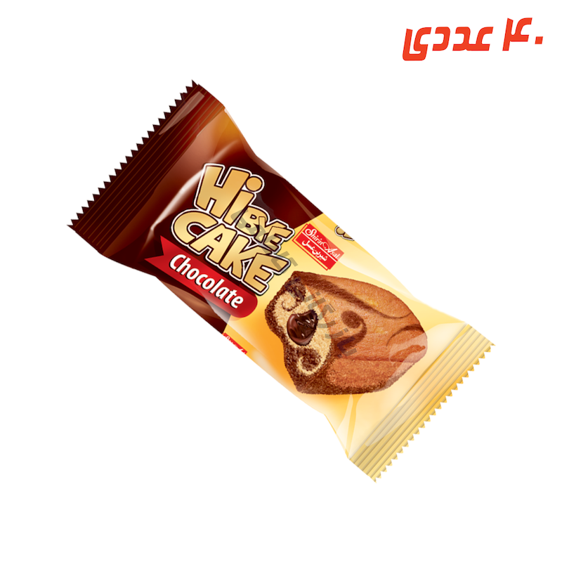 کیک دورنگ وانیل و شکلاتی 50 گرم شیرین عسل