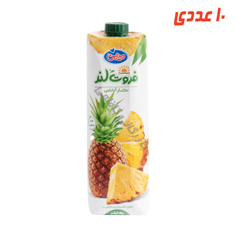 آبمیوه آناناس فروت لند پاکتی 1 لیتر میهن