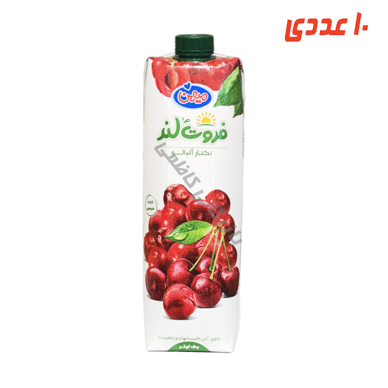 آبمیوه آلبالو فروت لند پاکتی 1 لیتر میهن