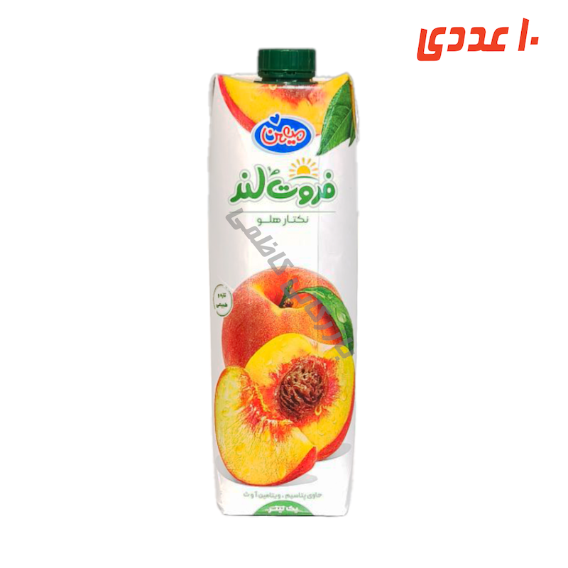 آبمیوه هلو فروت لند پاکتی 1 لیتر میهن