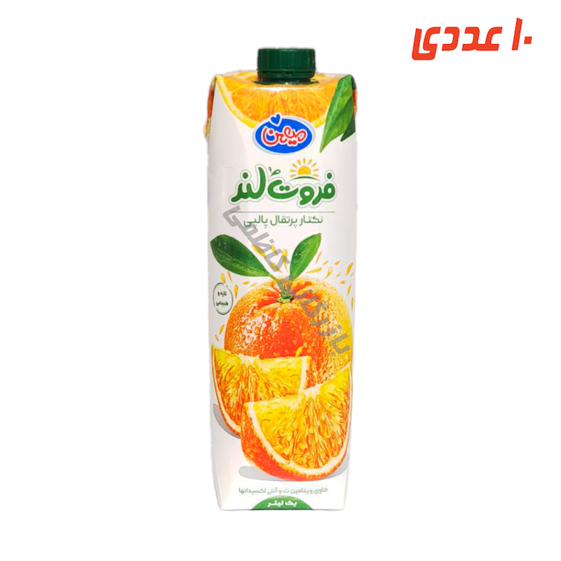 آبمیوه پرتقال فروت لند پاکتی 1 لیتر میهن