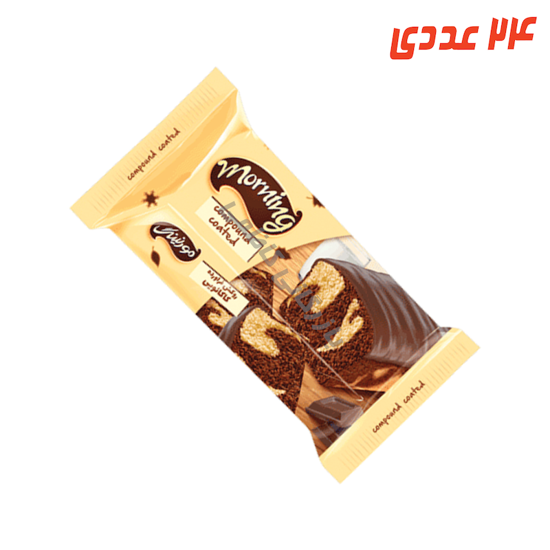 کیک دو رنگ مورنینگ 100 گرم شیرین عسل ( 24 عددی )
