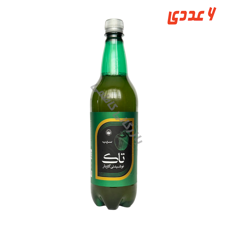 نوشابه سیب بطری 1 لیتر تاک ( 6 عددی )