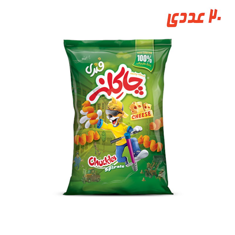 اسنک فنری 100 گرم چاکلز