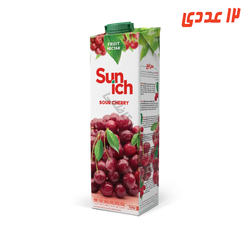آبمیوه آلبالو پاکتی 1 لیتر سن ایچ
