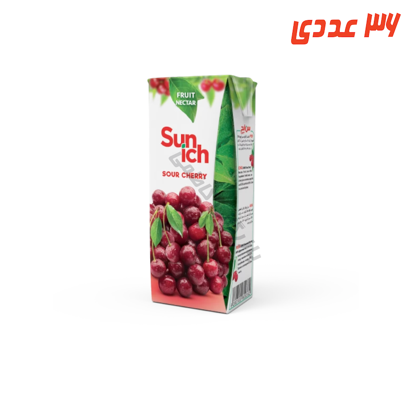 آبمیوه آلبالو پاکتی 200 میلی لیتر سن ایچ