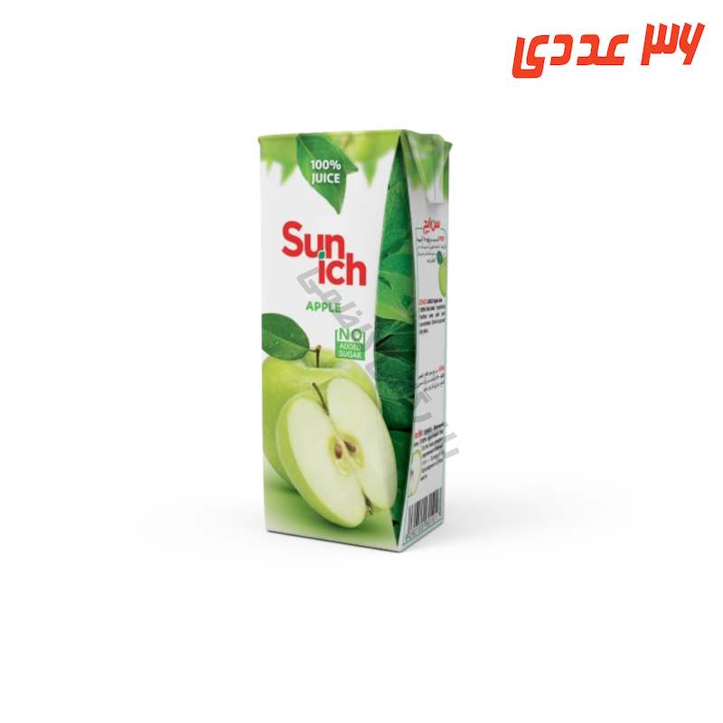 آبمیوه سیب ترش پاکتی 200 میلی لیتر سن ایچ