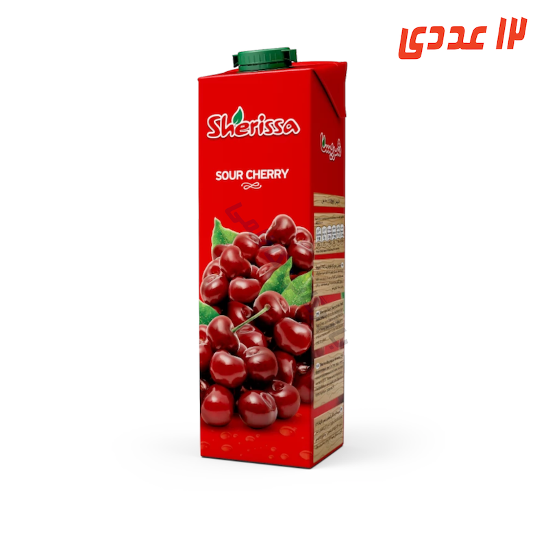 آبمیوه آلبالو پاکتی 1 لیتر شریسا