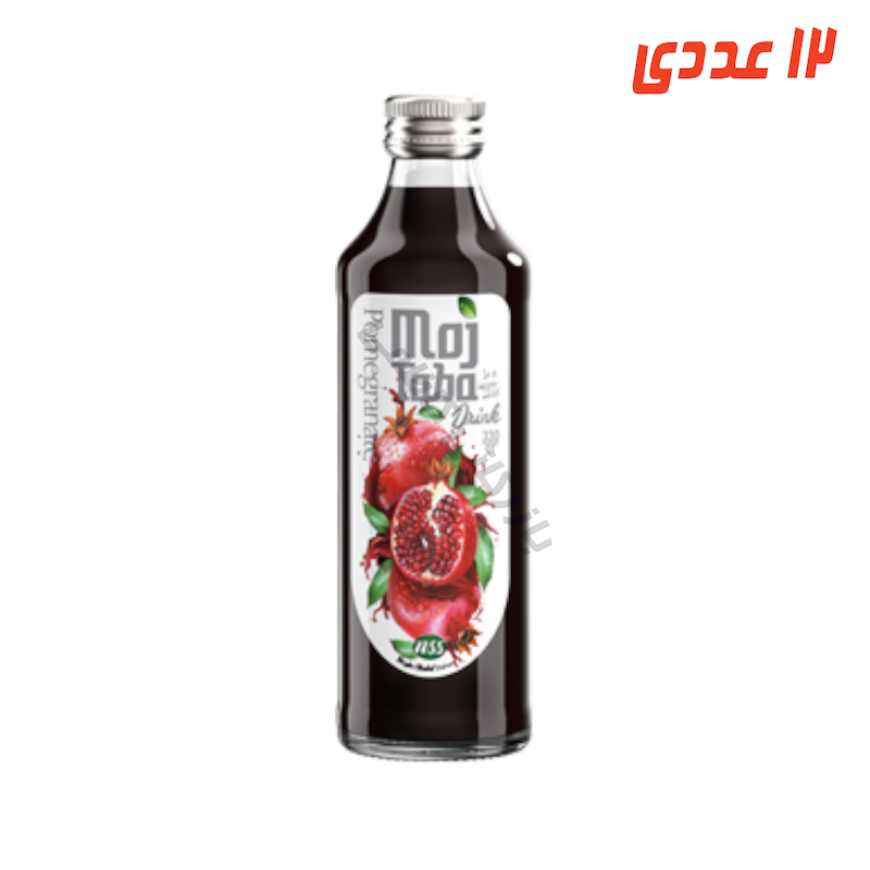 آبمیوه انار شیشه ای 330 میلی لیتر مجتبی