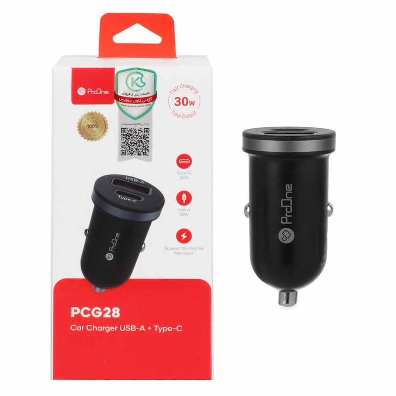 شارژر فندکی 30 وات پرووان مدل PCG28