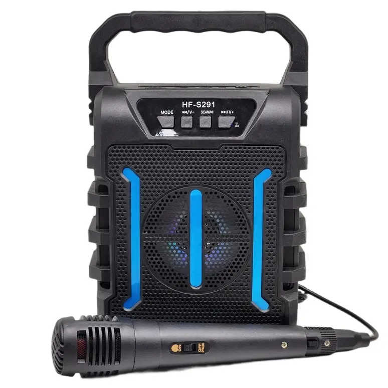 اسپیکر قابل حمل میکروفن دار مدل HONGFU W-S291