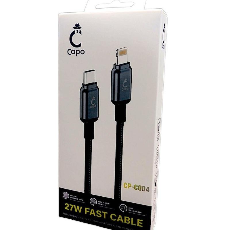کابل شارژ سریع Capo Type C-Lightning مدل Cp-c004