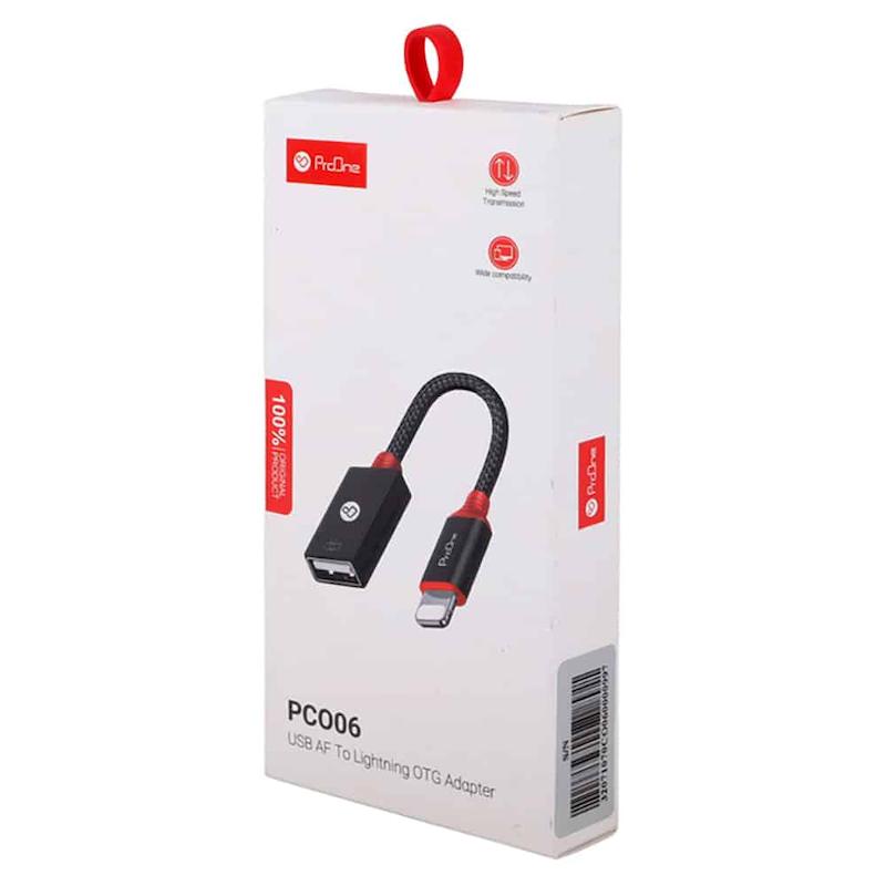 مبدل  USB OTG به Lightning پرووان مدل PCO06