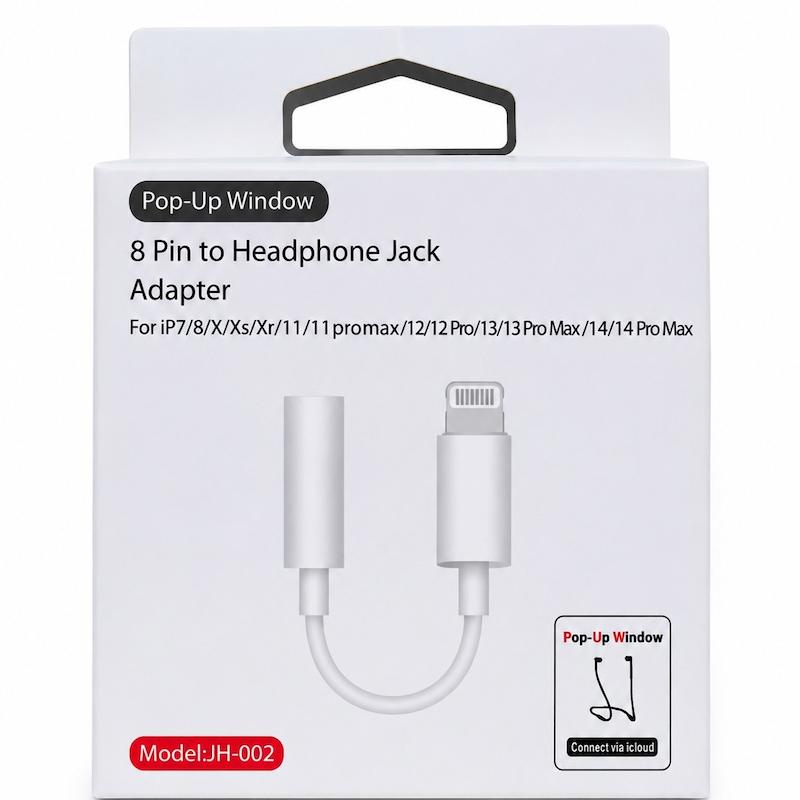 مبدل لایتنینگ به جک 3.5 میلی متری مدل JH-002