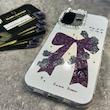 قاب طرح پاپیون نگین‌دار مناسب Iphone 16