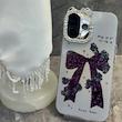 قاب طرح پاپیون نگین‌دار مناسب Iphone 16