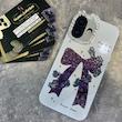 قاب طرح پاپیون نگین‌دار مناسب Iphone 16