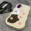 قاب سیلیکونی فانتزی Brown & Cony مناسب Iphone 16