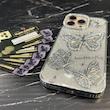 قاب طرح پروانه نگین‌دار Iphone 16 Promax
