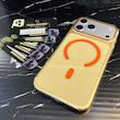 قاب شفاف مگ‌سیف نارنجی مناسب Iphone 17 Promax