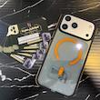 قاب مگ‌سیف مدل شفاف دور رنگی مناسب Iphone 17 Promax