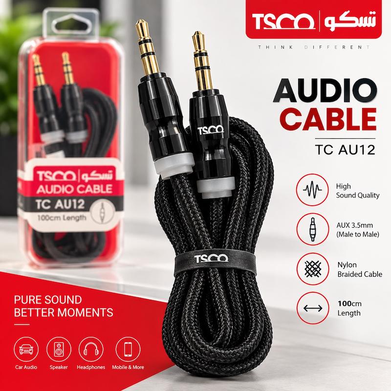 کابل AUX تسکو مدل TC AU12 طول 1 متر
