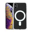 قاب شیشه ای مگسیف دار clear case Iphone Xs/X