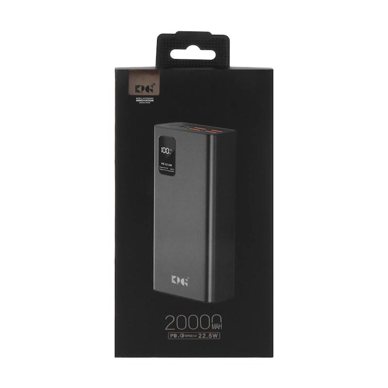 پاوربانک KPS مدل PD-25 ظرفیت 20000 میلی آمپر فست شارژ