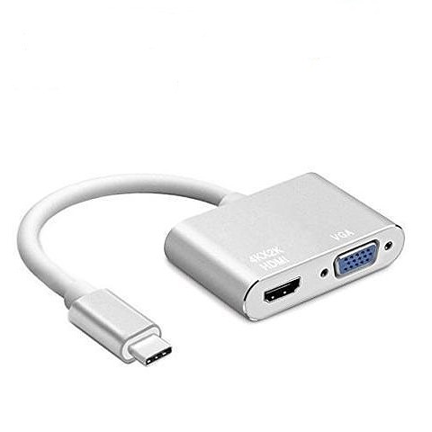 مبدل USB Type-c به HDMI و VGA 