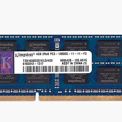  رم لپ تاپ کینگستون مدل DDR3 PC3-12800S ظرفیت 4 گیگابایت