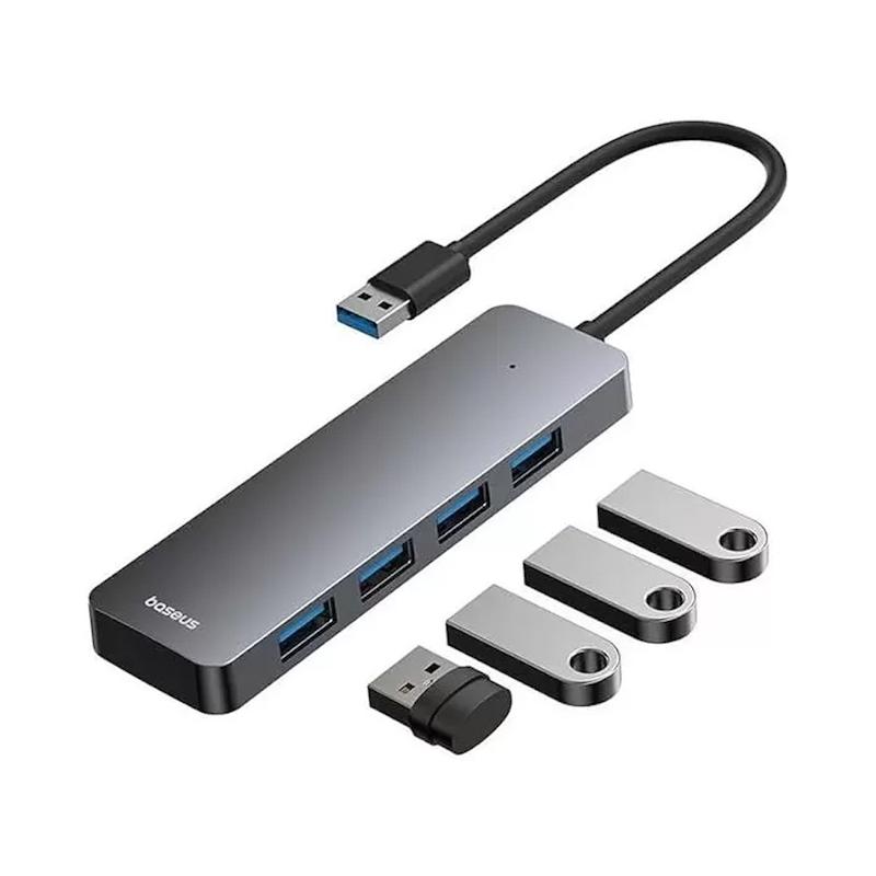 هاب USB چهار پورت بیسوس Baseus USB Hub UltraJoy Series Lite 4-Port B0005280B811-10
