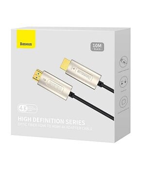 کابل HDMI به HDMI 4K فیبر نوری بیسوس مدل WKGQ050101 طول 10متر